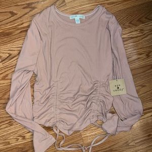 Ribbed Long Sleeve Crop Top